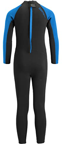 Urban Beach Unisex Sharptooth Kids Short Length Wetsuit Neoprenanzug in voller Länge, blau, 13-14 Jahre