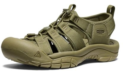 KEEN Herren Newport H2 Closed Toe Water Sandalen, Monochrome/Olive Drab, 41 EU