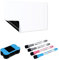 Relota A4 Pizarra Blanca Magnética para Nevera, Tablero Magnetico de Borrado en Seco con 4 Rotuladores Pizarra Blanca, Borrador, Whiteboard para Memorandos, Notas, Menús, Planificar Estudios