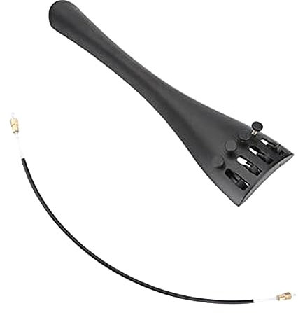 NISHZHU 3/4 und 4/4 Universal-Saitenhalter mit Schwanzseil, 2-Teilige Zugplatte Aus Aluminiumlegierung, Verstellbare Musikinstrumenten-Zubehörteile