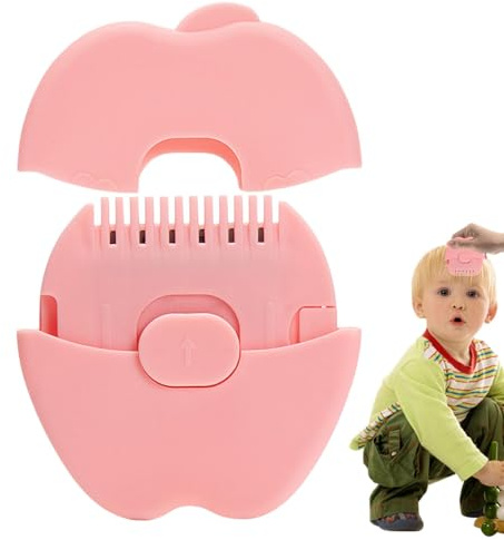 Cortacésped de puntas abiertas, peine de corte de pelo, Bang recortadora de pelo peine flequillo corte de pelo peine, Herramientas de corte de pelo portátiles, cortadora de pelo manual para f