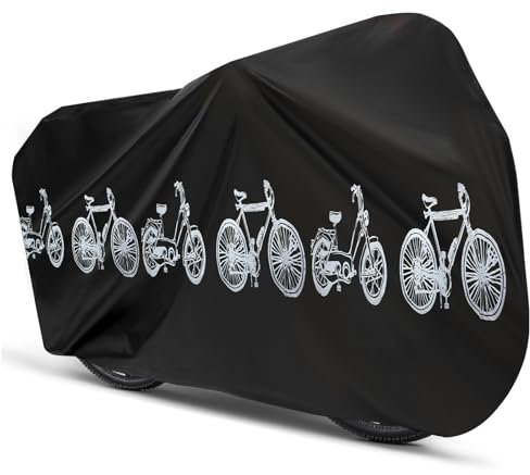 Housse Velo Exterieur Protection,Bâche Vélo Etanche - Étanche À L'eau Et À La Poussière,Solide Et Durable,Matériau Épais,Housse De Protection Convient Aux Vélos,Véhicules Électriques, Etc.（200x100cm）