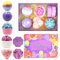 Bombas de Baño para Día de la Madre/Día de San Valentín, Set Bolas de Baño Naturales, Bombas de baño de Espuma, Spa Baño de Burbujas, Set Regalo para Mujer Niños Navidad San Valentin Cumpleaños