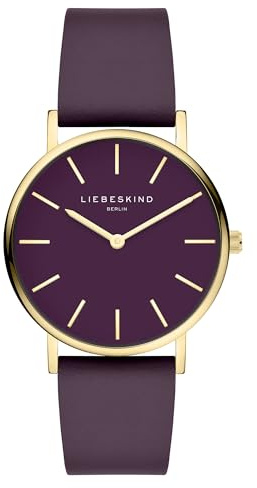 Liebeskind Berlin Damen Armbanduhr LT-0484-LQ Edelstahl in IP Gold am Lederband