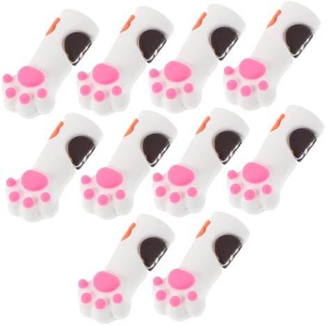 iplusmile 10piezas Funda para Herramientas de Uñas Fundas de Silicona Reutilizables para Alicates y Tijeras de Cutículas para Pinzas de Manicura Casa