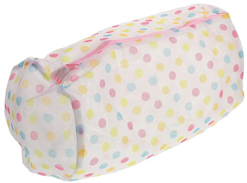 POPETPOP 3pcs Fine Mesh Laundry Bags with Zippered Bra Wash Bags for Washing Machine Delicates Socks Wool Sweaters