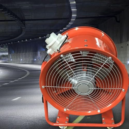 DSYOGX Bärbar byggfläkt 150 m³/min byggfläkt fläkt fläkt 2 800 r/min fläkt fläkt för fabriker, lager, kök 73 dB buller