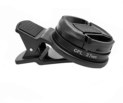 Filtro de lente CPL para cámara de teléfono, profesional, 37 mm, polarizador circular para teléfono móvil, con clip para la mayoría de los teléfonos inteligentes