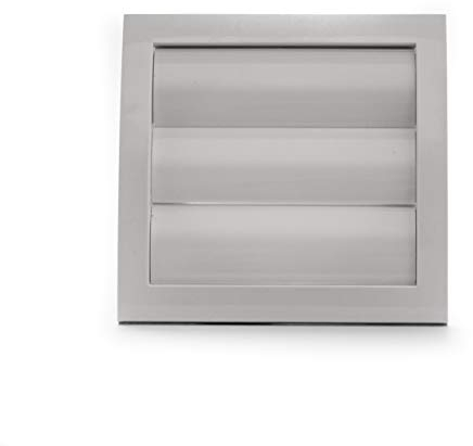 Vent Systems Tapa de ventilación blanca de 10 cm / 100mm para secadora y tubo de ventilación del baño. Rejilla blanca para exterior. Mantener alejados a los insectos, pájaros y roedores