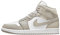 Nike Air Jordan 1 Mid Herren Schuhe, College Grey / Light Bone White, 45 EU