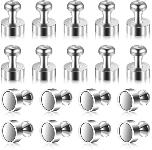 24 Stück Neodym Magnet, 12 x 16mm Magnete Stark N52 Magnete Klein Kegelmagnete für Magnettafel Kühlschrank Pinnwand