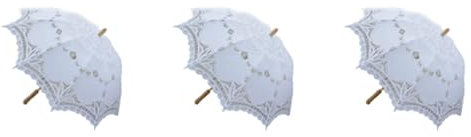 Censous 3 x 80 cm viktorianische Spitze Brautschirm Brautschirm