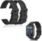 Reccisokz 2 Stück 18MM Silikon Uhrenarmbänder für herren,Silikonarmband 18mm,Uhrenarmbänder schnell lösbare wasserdichte weiche Uhrenarmbänder,smartwatch armband（Schwarz）