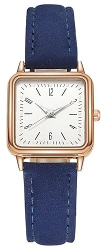 Uppdragbara armbandsur läder armbandsur rostfritt armbandsur kreativa kvinnor klocka läderklockor, J, En storlek