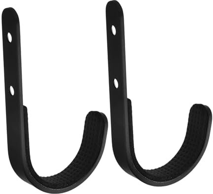 iplusmile Ganchos De Acero Inoxidable Para Herramientas y Jardín, Soporte Para Manguera De Garaje, Alta Resistencia y Montaje Pared, 2 Piezas Para Organizador De Cobertizo, Uso