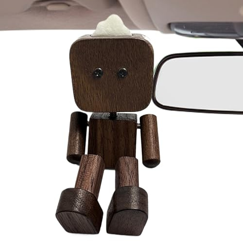 Genérico Decoración De Figura De Madera para Salpicadero - Figura De Madera Oscilante para Salpicadero O Escritorio - Adorno Regalo para Cumpleaños Casa Oficina Viajes