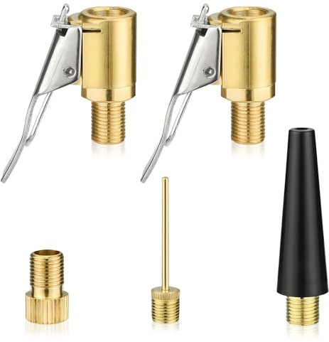 KUKUPOW Set di Adattatori per Pompa ad Aria, Adattatore Valvola Bici, Compatibile con Bosch Easy Pump e Altre Pompe ad Aria, Adatto per Pneumatici di Automobili, Biciclette e Palloni