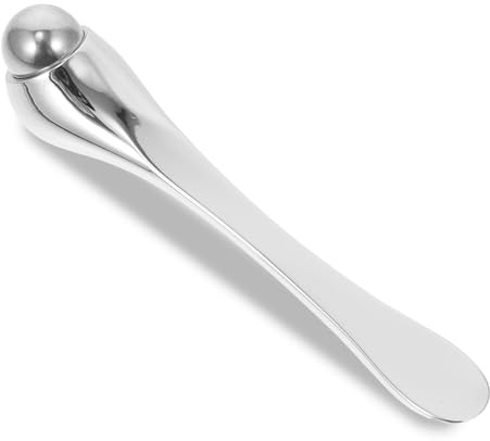 Gatuida Massaggiatore per gli Occhi Compatto in Argento Dispositivo Facciale per Ridurre Occhiaie Borse e Linee Sottili Design Ergonomico per Uso Cosmetico e Viaggi