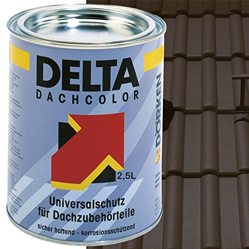 Delta Dachcolor Dachfarbe Dunkelbraun 2,5 Liter