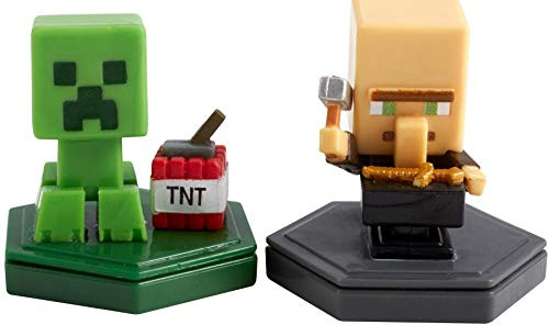 MINECRAFT Earth BOOST MINI FIGURES 2-PACK NFC-Chip Toys, Earth Augmented Reality Mobile Game, Based on Minecraft Video Game, Great for Playing, Trading, and Collecting, Adventure Toy