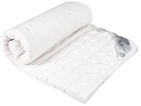 ARCTIC Matratzenschoner 180 x 200 cm - Hochwertiges Steppunterbett zum Schutz der Matratze - aus Reiner Baumwolle, Oeko-TEX Standard 100, Weiß