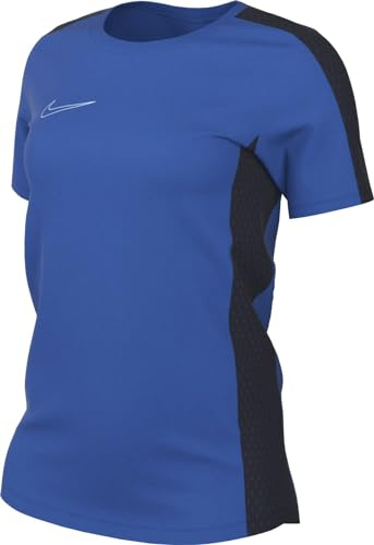 NIKE DR1338-463 W NK DF ACD23 TOP SS T-Shirt Women's Royal Blue/Obsidian/White Size M