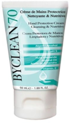 BYCLEAN70 crema protectora de manos limpiadora y nutritiva 50 ml
