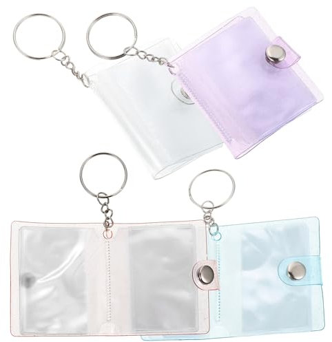 PRETYZOOM Miniálbum De Fotos Con Estilo Llavero Carpeta Para Álbum De Fotos Llavero Para Guardar Fotos Miniálbum De Fotos Llavero De Álbum De Fotos Pequeño