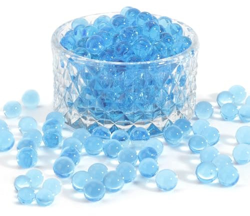 XiuGlimpse 10000 Stück Wasserperlen, Blau, Polymer, Rund, CRAFT_BEAD, Hochzeitsdekoration, Geburtstagsfeier Deco, Urlaubsdekoration, DIY