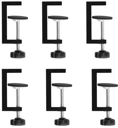 6Pcs G Clamps, Stainless Steel Heavy Duty C Clamps Universal