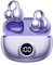 M97 Clip On Earbuds Wireless Bluetooth 5.3, Open Ear Headphones with 50H Battery 10-Min Quick Charge, Featherlight C-Shaped Hook, Secure Fit for Running/Gym, IPX5 Waterproof, Deep Bass(purple)