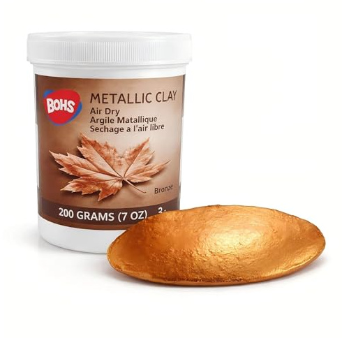 BOHS Koppar metallisk modelleringspasta 200 g – lufttorkning för modellering, hantverk och dekoration