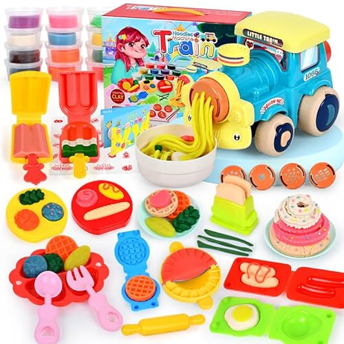 Formine per Plastilina, 85 Pezzi, Pasta Modellabile Bambini Plastilina Bambini,Argilla da Modellare Include 24 Vasetti Plastilina,Giochi Bambini Regalo per Ragazzi e Ragazze dai 3 ai 12 Anni