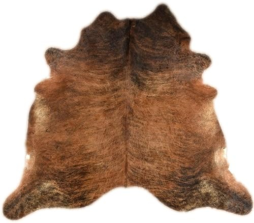 generisch KUHFELL STIERFELL BRAUN Natur 210 x 180 cm ECHTER Rinder Fell Teppich BRAUN VON KUHFELLE ONLINE