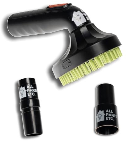 ALL PARTS ETC. 1.25 inch Pet Hair Vacuum Attachment – Dog & Cat Grooming Tool Compatible with Shop Vac, Bissell, Shark, Hoover, Eureka, Dirt Devil, Kenmore, and More (Pet Grooming Brush Tool)