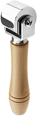 ECSiNG Rouleau de Bord de Presse en Cuir Rouleaux de Papier Peint en Bois Outils Outil de Stratification de Colle pour Papier Peint épais Tissu Non Tissé Vieux Papier Peint en Aluminium