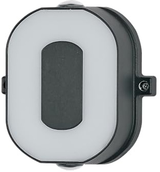 Jandei - Letra Luminosa LED 12W, Aplique Pared con Luz Cálida 3000K, 220V, IP54 para Decoración Interior y Exterior, Fabricada en Aluminio Acabado Negro. Ideal para Iluminación Hogar y Negocio (O)