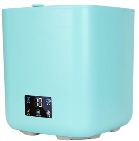 Piccola Lavatrice Completamente Automatica, Grande capacità di 7 Litri, Lavatrice Portatile con Centrifuga, Touch Screen LCD, Funzionamento Automatico (Blu verdastro)