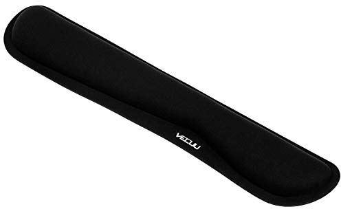 VECUU Handgelenkauflage Tastatur | Ergonomische Memory Foam Tastatur Handgelenkauflage | Handauflage für Einfaches Tippen und Schmerzlinderung, Wrist Rest für Computer, Laptop (Schwarz)