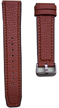 SZHELEJIAM Correa Híbrida de Cuero y Silicona de 22 mm, Compatible con Relojes Clásicos y Relojes Inteligentes, Correa de Repuesto Duradera y Cómoda para Hombres