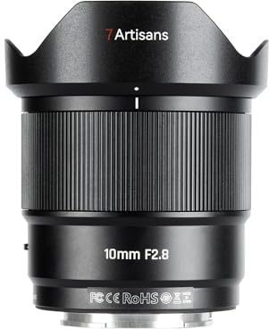 7artisans AF10 mm F2.8 APS-C-objektiv för kamera med autofokus, ultravidvinkel, låg distorsion för spegelfria kameror (E)
