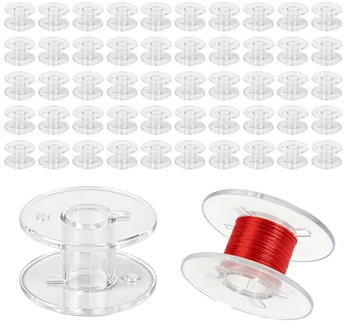 50 Pcs Bobbins for Sewing Machine Accessories, Bobbins