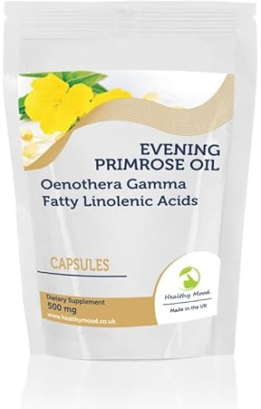 Evening Primrose Oil 500mg Oenothera Gamma Linolenic Acid Dietary Supplement 60 Capsules