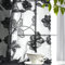 Treatmentex Spitze Vorhang Jacquard Gardinen mit Ösen Schwarze 3D Blumenmuster Halbtransparente Vorhänge Vintage Romantisch Dekoschal Ösenvorhänge für Mädchenzimmer Wohnzimmer,2 Stücke,140×180CM(B×H)