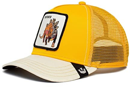 Goorin Bros. The Farm Truckermütze, größenverstellbar, Dinosaurier, Kapsel, Gelb (Roofed Lizard), Einheitsgröße, Unisex, Einheitsgröße