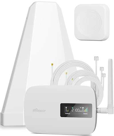 Cell Phone Signal Booster for Home up to 3000 Sq.Ft | Boost 4G 5G Cellular Signal Amplifier 65dB for T-Mobile, AT&T Verizon All U.S Carriers with 2 Indoor Antennas Band 12/17/13/5/25/2/4