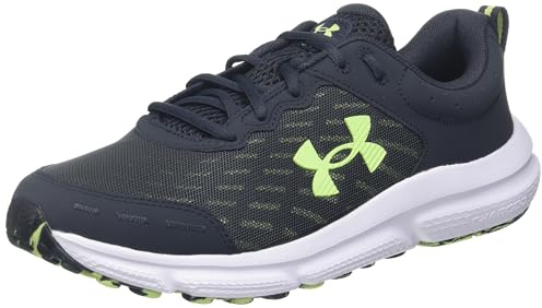 Under Armour Men's Charged Assert 10, Anthracite/Anthracite/Morph Green, 9