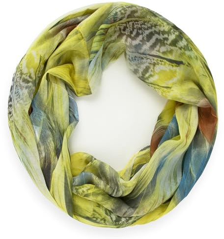 Glamexx24 Foulard Femme Doux Echarpe Etole Léger Écharpe à Col Rond écharpe d'été Circulaire avec Dégradé Arc-en-ciel
