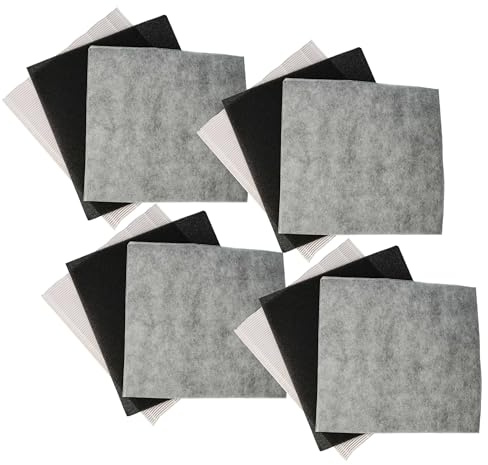 vhbw 12-delat filterset kompatibel med DeLonghi DAP 700E, DAP700, DAP700E luftrenare – HEPA-filter, aktivt kolfilter, förfilter