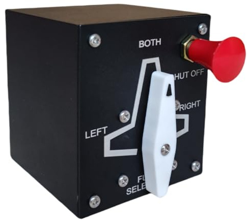 Meza-Fuel Tank Selector for Flight Simulator Game MSFS2020, X-Plane,FSX,Prepar3D for a Home Cockpit or Standalone use on a Desk